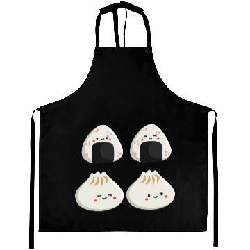 Discover Onigiri and dumpling face character Aprons