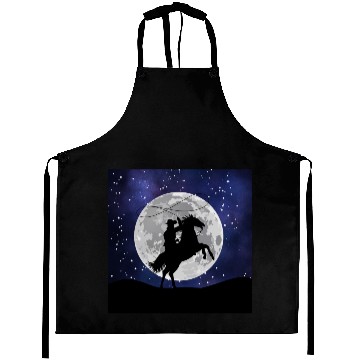 Discover Cowboy in the dark night Aprons