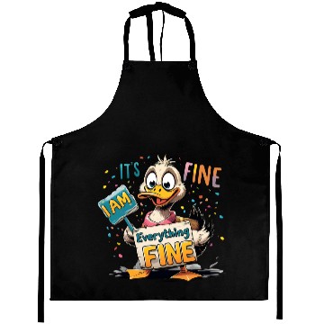 Discover It's Fine I'm Fine Everything Is Fine Cute Duck Aprons