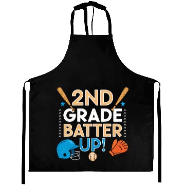 Discover 2nd Grade Batter Up Baseball School Back to Class Aprons