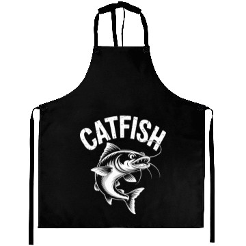 Discover Vintage Catfish Fishing Design Aprons