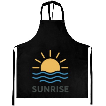 Discover Elegant Sunrise Ocean Scene Design Aprons