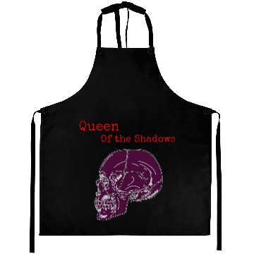 Discover Queen of the Shadows Gothic Skull Art Aprons