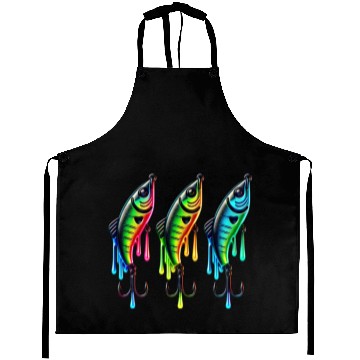 Discover Neon Rainbow Fish Trap Aprons