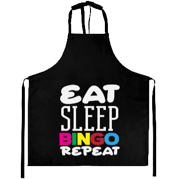 Discover Bingo Player Eat Sleep Bingo Repeat Aprons