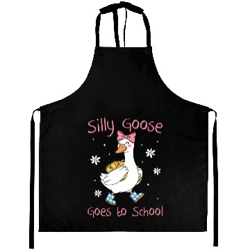 Discover Silly Goose Back to School Funny Aprons