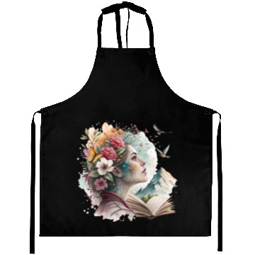 Discover Floral Mind – Surreal Nature Collage Aprons