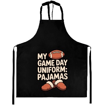 Discover Game Day Pajama Humor Graphic Aprons