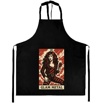 Discover Glam Metal Tarot Card – Fierce, Flashy, and Loud Aprons