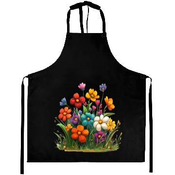 Discover Vibrant Spring Blossom Garden Design Aprons