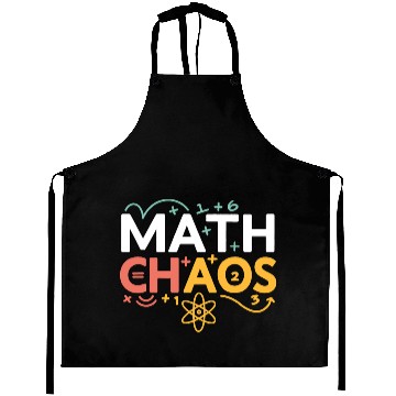 Discover Math Chaos – Colorful Funny Math Design Aprons