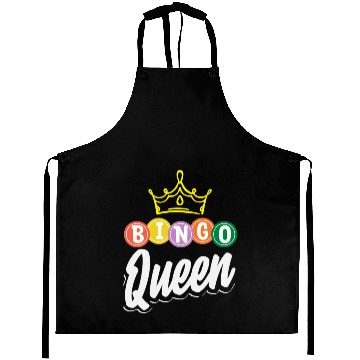 Discover Bingo Queen Bingo Player Royalty Aprons