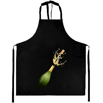 Discover A champagne bottle – for New Year's Eve & parties Aprons