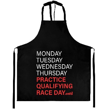 Discover monday tuesday wednesday thursday practice qual Aprons