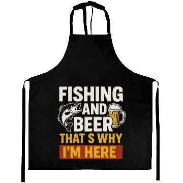 Discover Fishing and Beer Combo Aprons