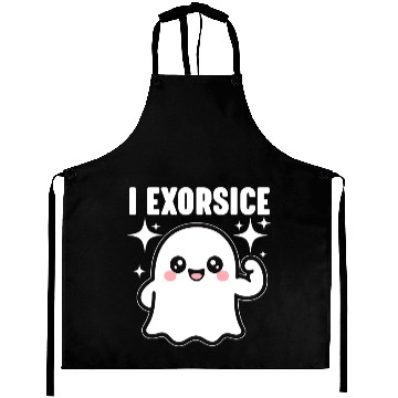 Discover Ghost I Exorcise Funny Gym Exercise Workout Spooky Aprons