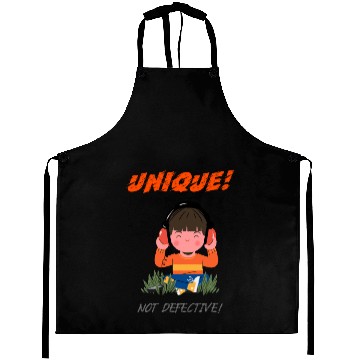 Discover Unique Not Defective Autism Advocacy Aprons