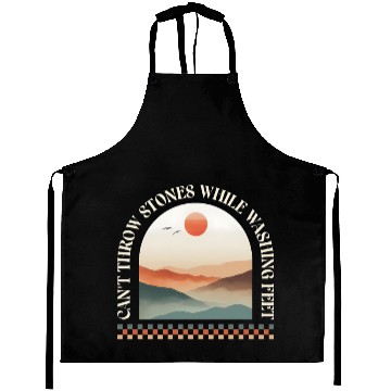 Discover Canyon Sunset Inspirational Can't Throw Stones Aprons