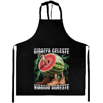 Discover Giraffe Celeste Viggio Aprons – Surreal Meme Aprons