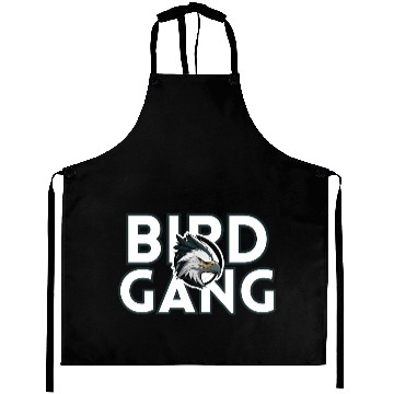 Discover Eagle Head Bird Gang Logo Design Aprons