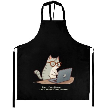 Discover Keyboard Warrior Cat Aprons