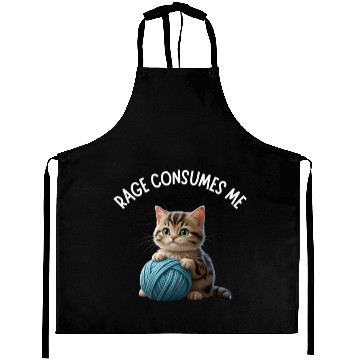 Discover Cute Angry Cat Aprons