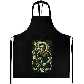 Discover Hardcore Punk (Card VIII) Aprons
