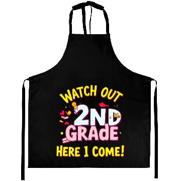 Discover Watch Out 2nd Grade Back to School Design Aprons