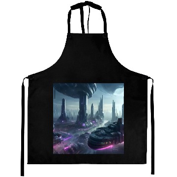 Discover Ethereal Alien Planet Landscape Aprons
