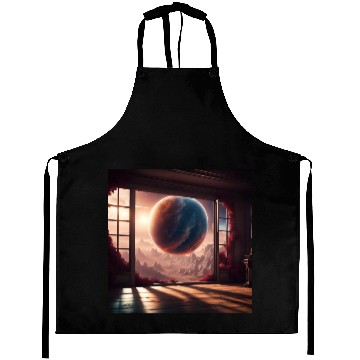 Discover Galactic View from Alien World Aprons