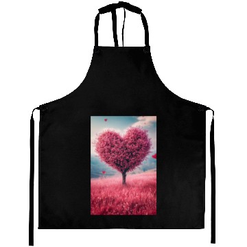 Discover Romantic Heart Tree in Bloom Aprons