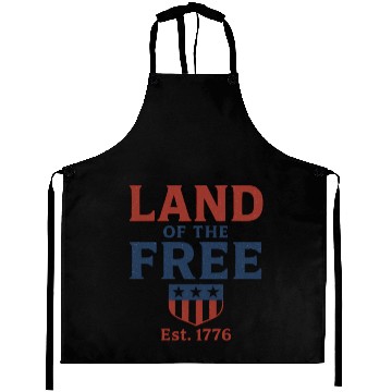 Discover Land of the Free Patriotic Badge Aprons