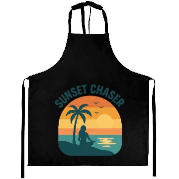 Discover Sunset Chaser Beach Vibes Design Aprons