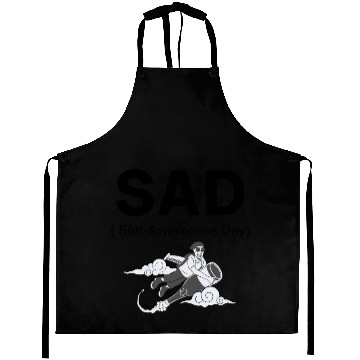 Discover SAD – Self-Awareness Day Aprons for Happy Lone Wolves