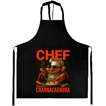 Discover Chef Crabracadabra Aprons - Meme Magic Crab Chef