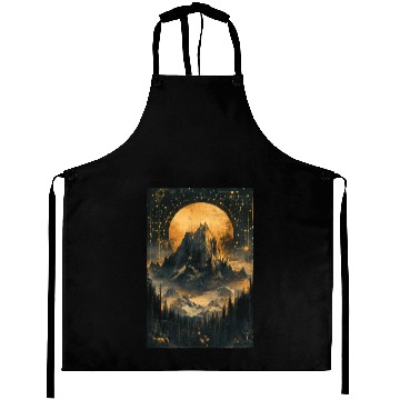 Discover Celestial Mountain Dreamscape Aprons