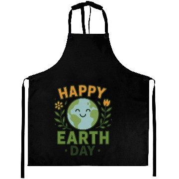 Discover Happy Earth Day Eco-Friendly Design Aprons