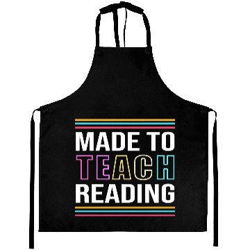 Discover Back To School Reading Teacher Aprons