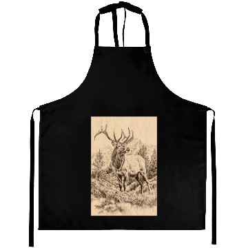 Discover elk in the mountains Aprons
