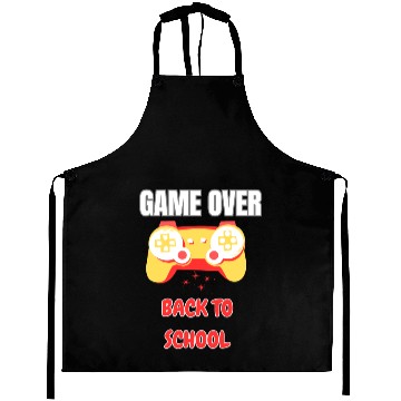 Discover Funny Game Over Back to School Aprons