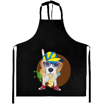 Discover Cool Hip-Hop Beagle with Sunglasses & Style Aprons