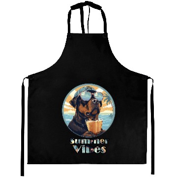 Discover Summer Vibes Dog – Cool Beach Mood Aprons