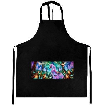 Discover Enchanted Unicorn Forest Design Aprons
