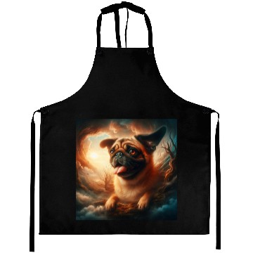 Discover Fantasy Pug Art Aprons