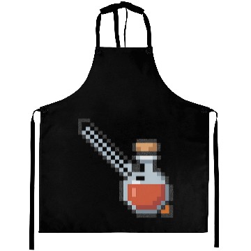 Discover Pixel Art Vampire Potion Design Aprons
