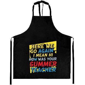 Discover Summer Teacher Reunion Design Aprons