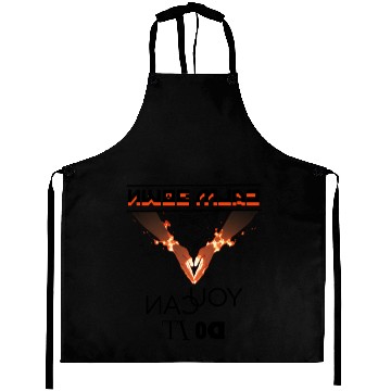 Discover calm down,you can do it! cool reverse typography Aprons