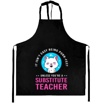 Discover Substitute Teacher Cat Lover Aprons