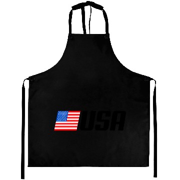 Discover Patriotic American Flag Silhouette Aprons