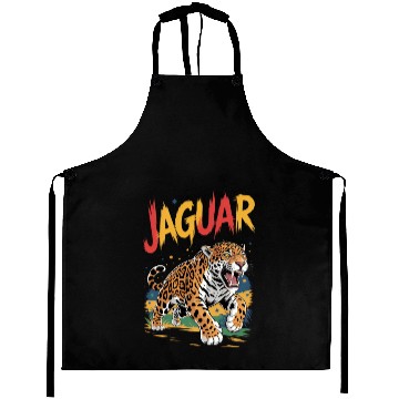 Discover Vivid Jaguar Bold Print Aprons